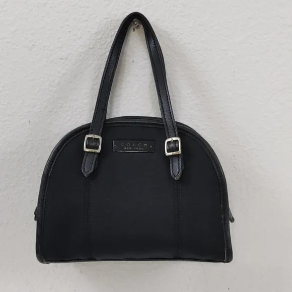 Coach Vintage Neo-Dome Tote Bag Black Neoprene #6220 - Picture 1 of 16